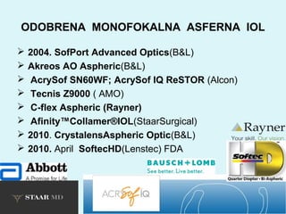 Intraokularna sočiva (INTRAOCULAR LENSES) | PPT