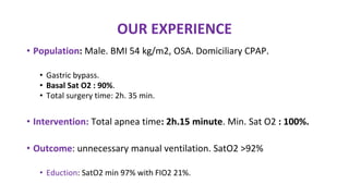 Minium Sat O2 Intraoperative high flow oxygen therapy in bariatric surgery | PPTX