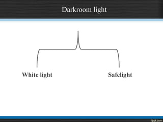 Darkroom light
White light Safelight
 