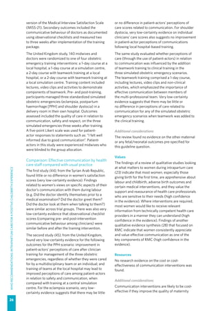 WHO recommendations Intrapartum care for a positive childbirth ...