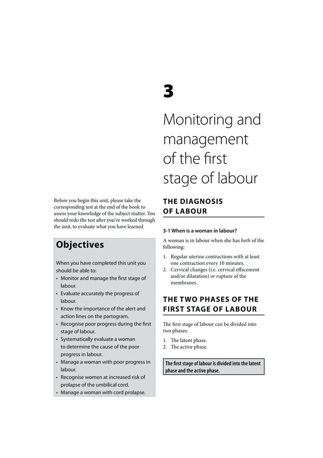 Intrapartum Care Monitoring and management of the first stage of labour PDF Intrapartum Care Monitoring and management of the first stage of labour PDF