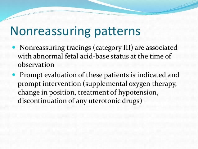 Intrapartum Fetal Heart Rate Assessment