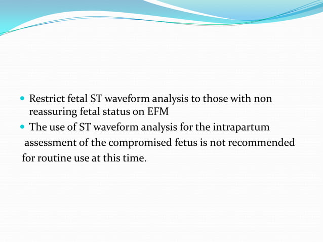 Intrapartum Fetal Survellence