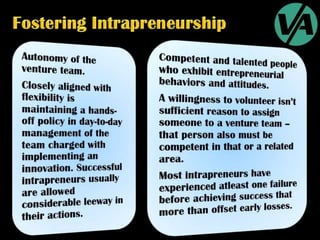 Intrapreneurship