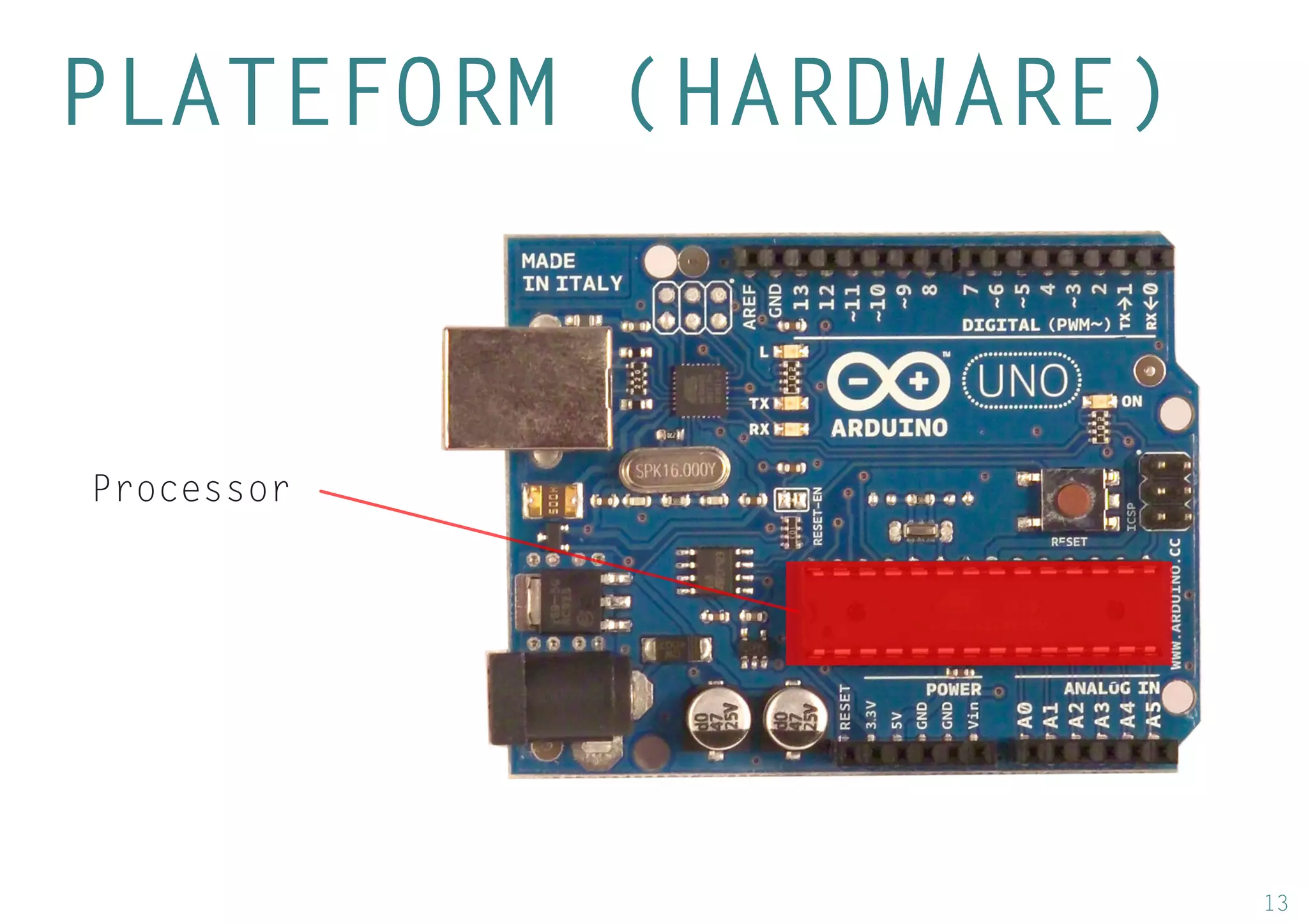 13 
PLATEFORM (HARDWARE) 
Processor 
 