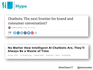 Chatbots 101: an introduction to conversational interfaces for the ...