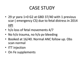 Intrauterine fetal demise | PPT