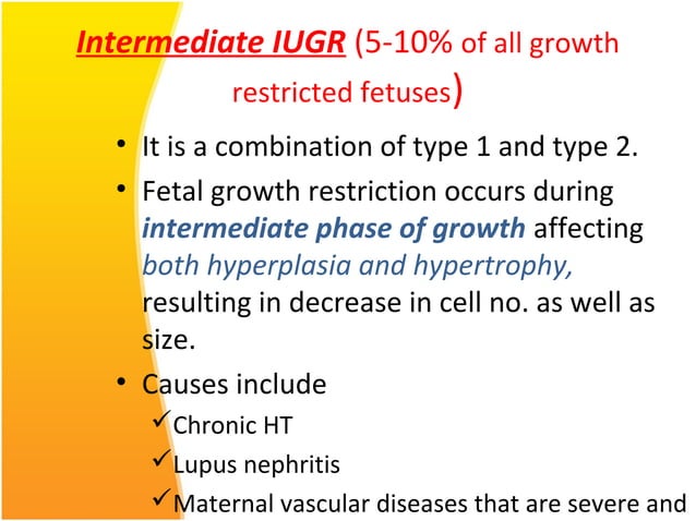 Intrauterine growth restriction | PPT