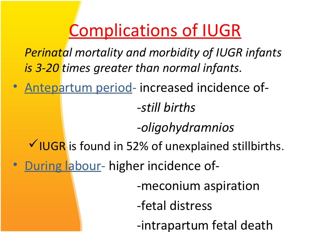 Intrauterine growth restriction