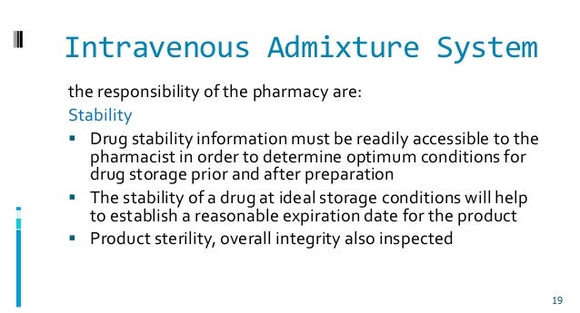 intravenous admixture system iv admixture