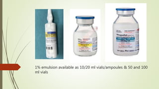 Intravenous anaesthetic agents | PPTX