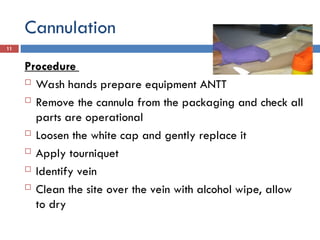 Advance Nursing : intravenous cannulation.ppt