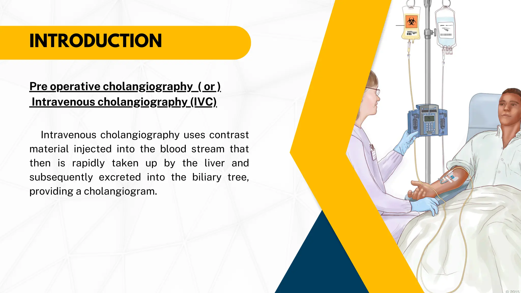 Intravenous Cholangiography procedure done in radiology department | PDF