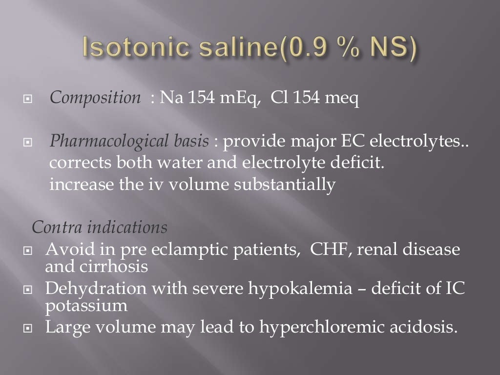 Intravenous fluids crystalloids and colloids