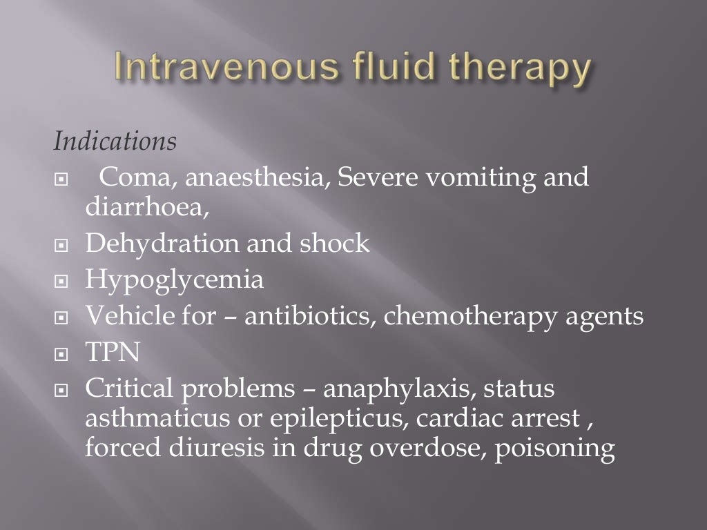 Intravenous fluids crystalloids and colloids