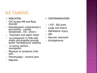 Intravenous induction agents | PPTX