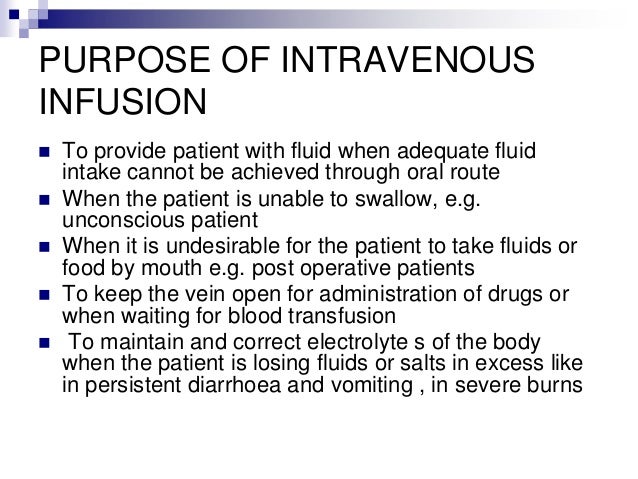 Intravenous Infusion