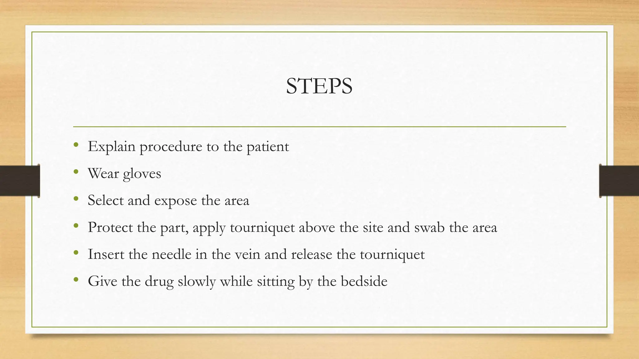 INTRAVENOUS INJECTION(IV) medication.pptx