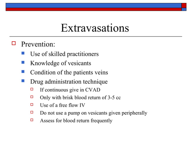 Intra Venous Therapy Complications Ppt