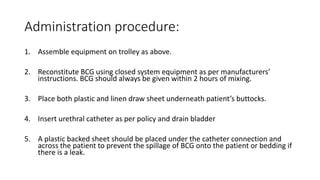 Intravesical bcg | PPTX