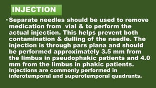 Intravit Injection Procedure Intravitreal injection | PPTX