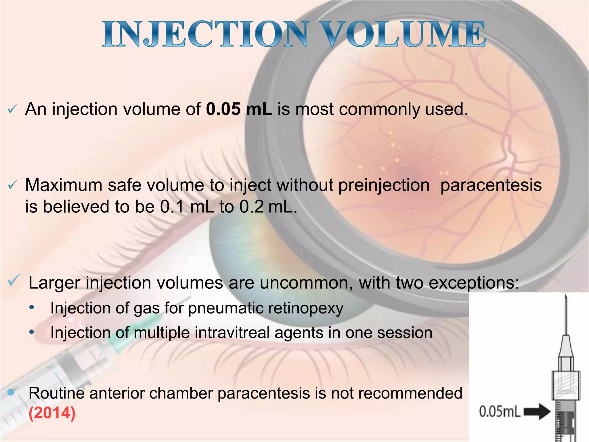 Intravitreal injection | PPTX