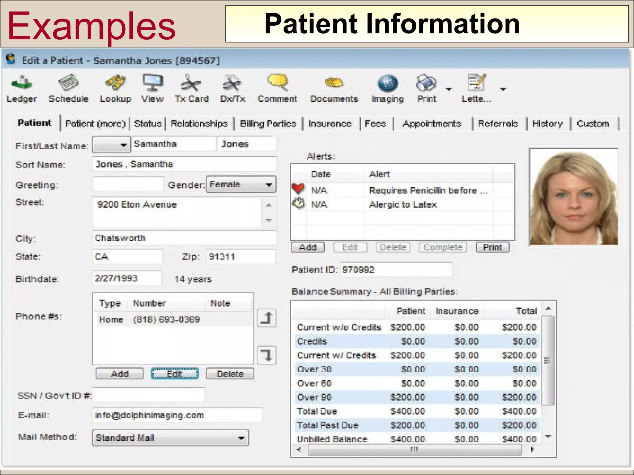 Examples Patient Information 