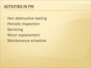 Introduction to maintenance | PPT