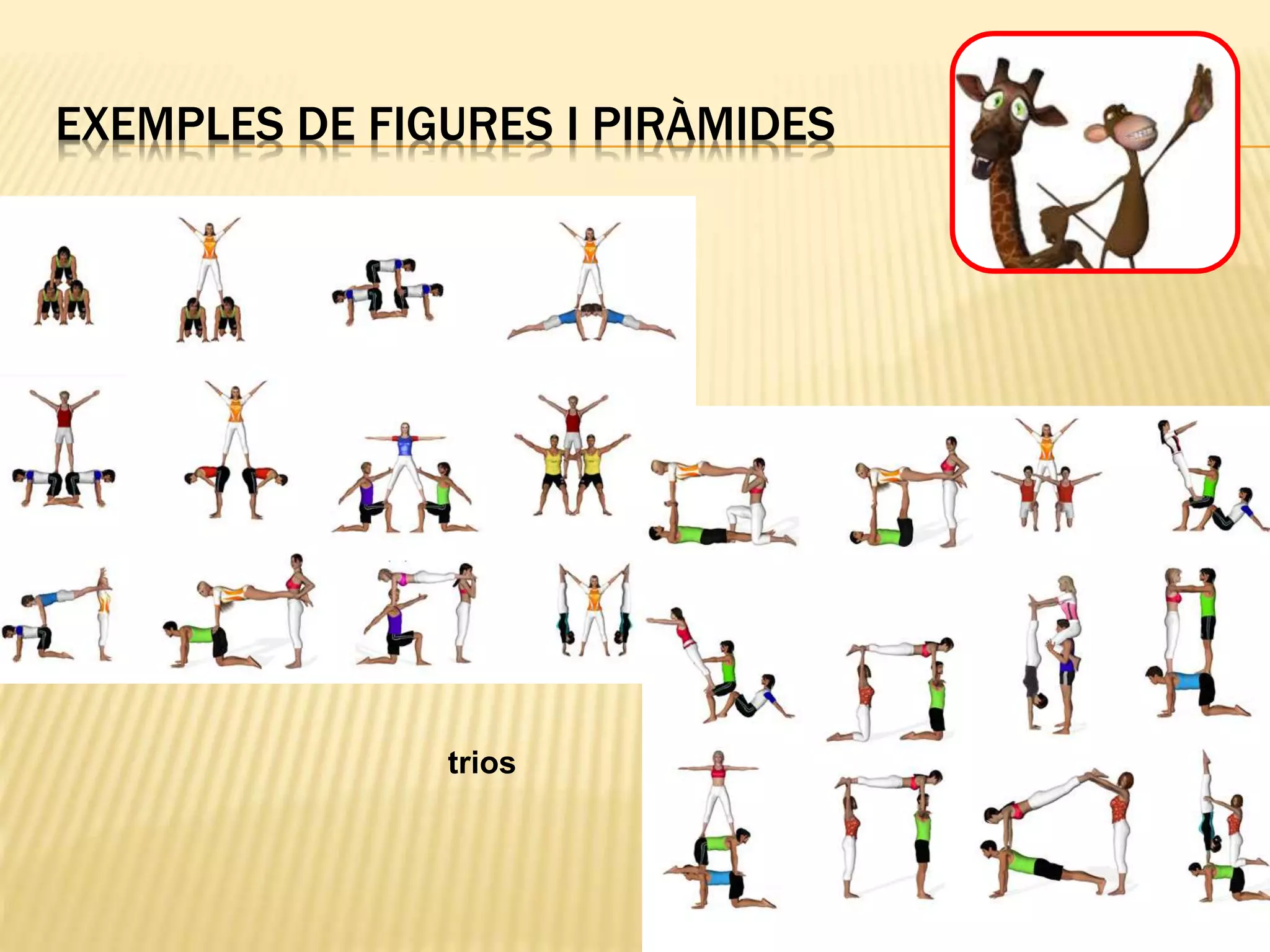 EXEMPLES DE FIGURES I PIRÀMIDES
trios
 