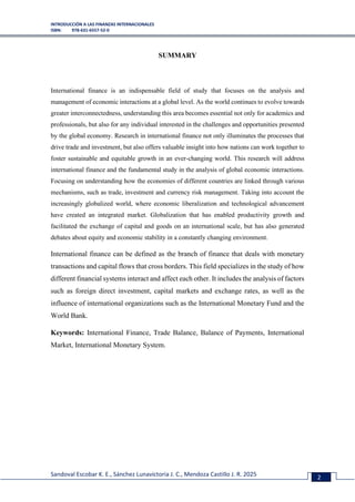 INTRODUCCION A LAS FINANZAS INTERNACIONALES | PDF