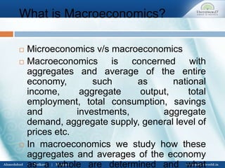 Intrduction to macroeconomics | PPTX