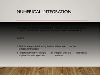 Numerical Intregation | ODP