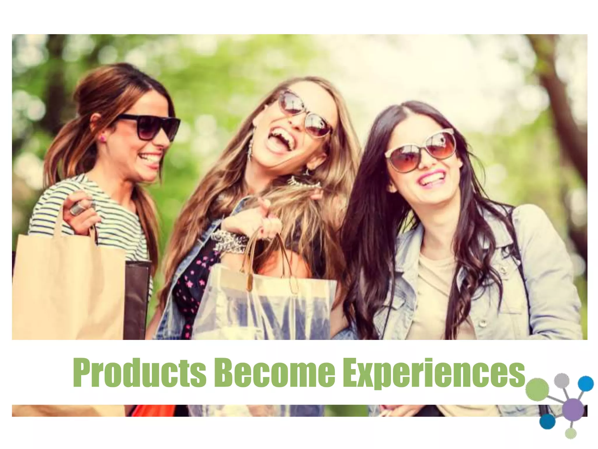 Products Become Experiences 
 