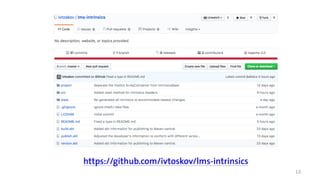13
https://github.com/ivtoskov/lms-intrinsics
 