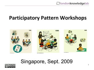 Singapore, Sept. 2009 Participatory Pattern Workshops 