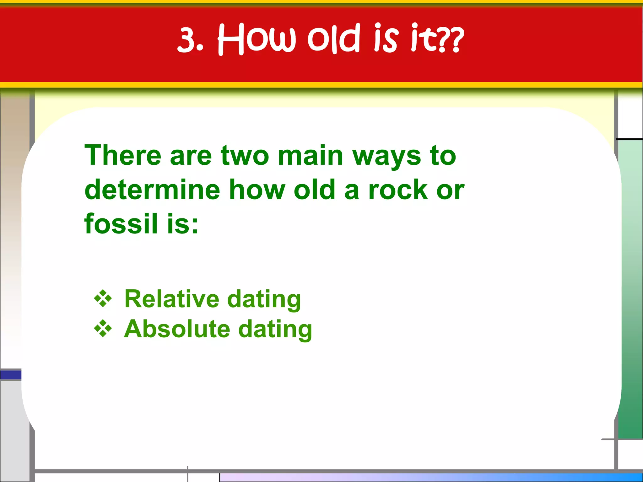 1. Important Words!Paleontologist – scientist who studies fossils and plants from past life and other recontructed past ecosystems, study traces left behind by animals and piece together the conditions under which fossils were formed.Uniformitarianism – the idea that the same geologic processes shaping the Earth today have been at work throughout Earth’s history