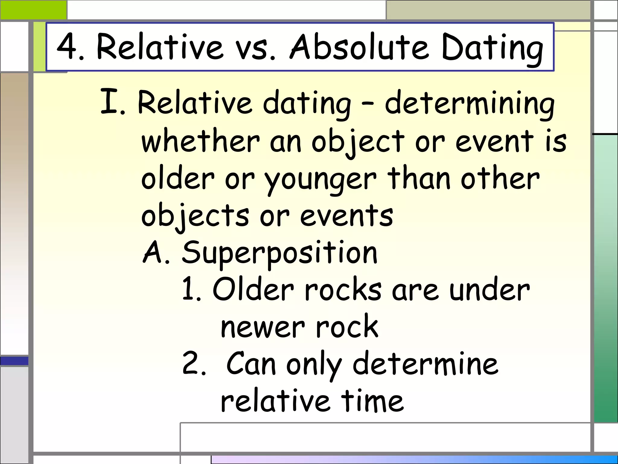 Rocks Record Earth History2.  Discovering Earth’s History     Rocks record geological events and changing life forms of the past. We have learned that Earth is much older than anyone had previously imagined and that its surface and interior have been changed by the same geological processes that continue today.