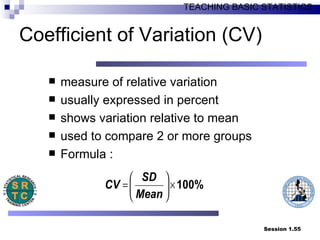 Cv Formula Example Statistics Math 102- Statistics | PPT
