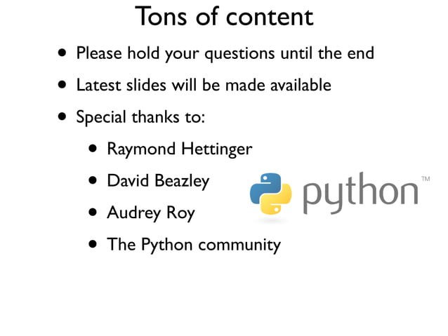Intro to Python | PPT