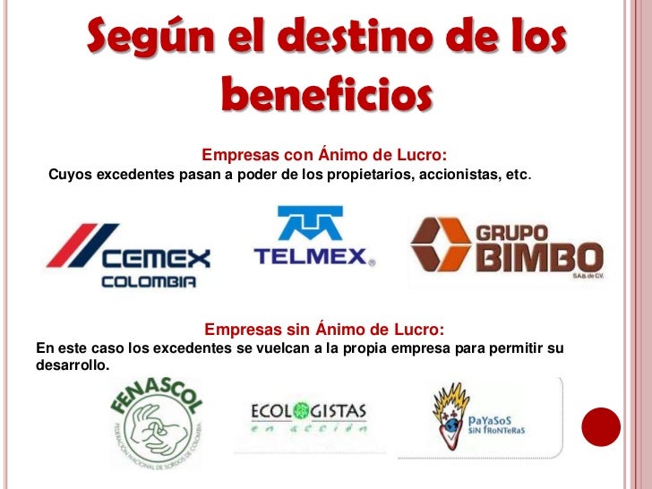 clasificacion de empresas