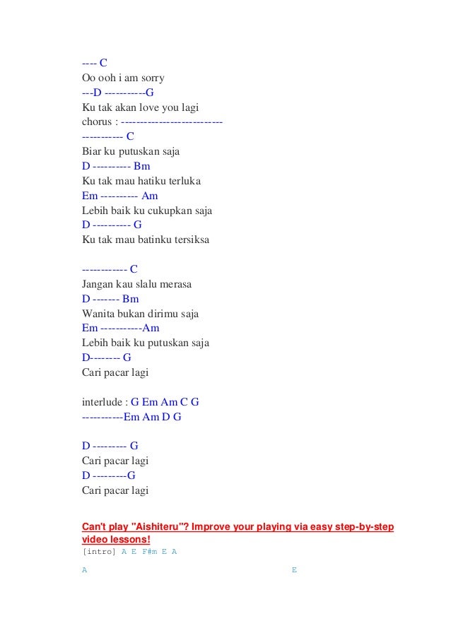 Cari Pacar Lagi Lirik Lagu - Arsia Lirik