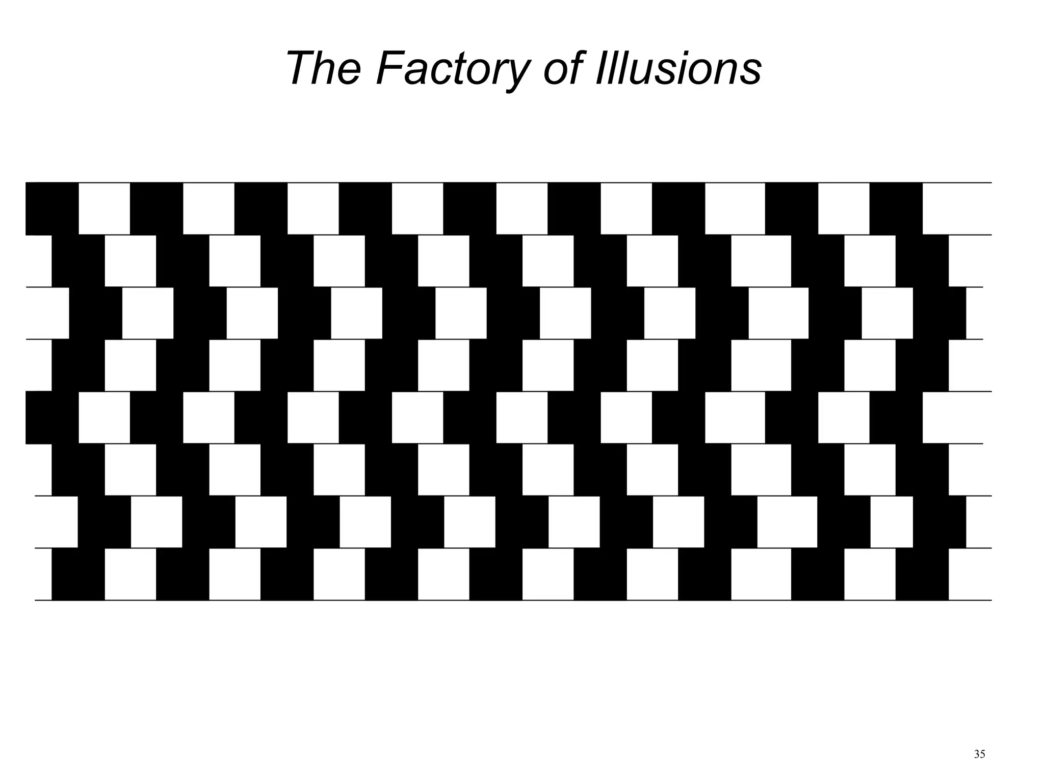 35
The Factory of Illusions
 