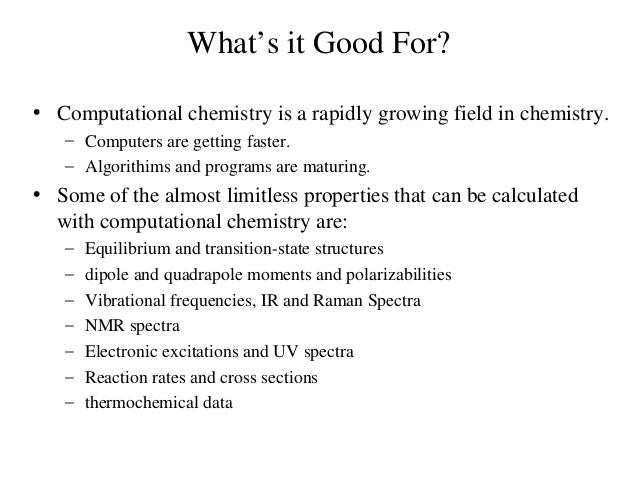 intro to quantum chemistry
