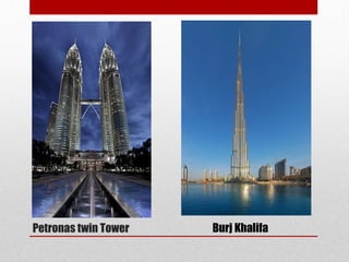 Petronas twin Tower Burj Khalifa
 