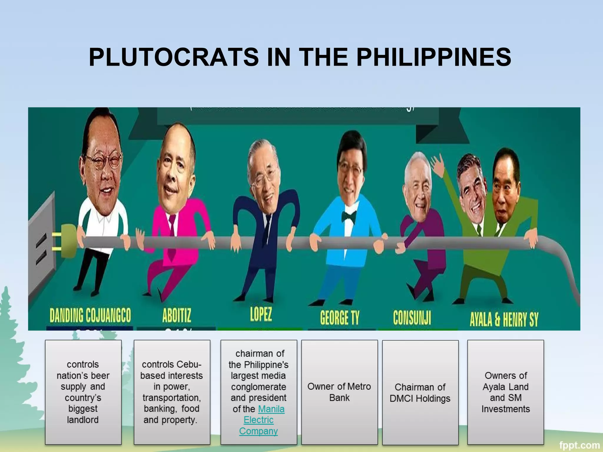 PLUTOCRATS IN THE PHILIPPINES
 