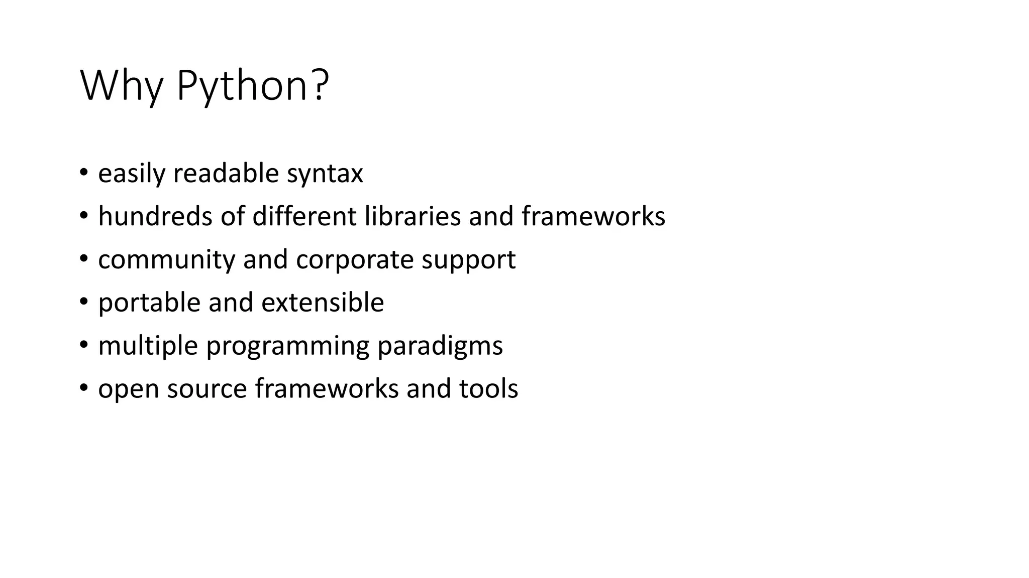 Introduction to python programming ppt