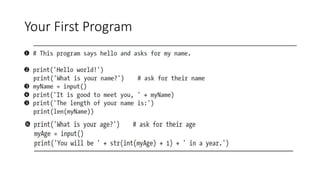 Introduction to Python Programming | PPT