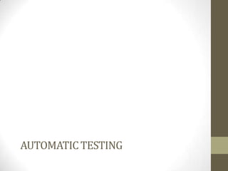 White box (*-coverage)
1. Get flow diagram of the SUT
2. Calculate cyclomatic complexity
3. Determine a data set which force going one path or another
4. Exercise the SUT with this dataset.
a
b c
d
…x
...
errors = []
if (user.name ==null || user.email == null) {
errors.push('mandatory fields not found');
}
//do the rest of whatever
for (var i=0; i < user.friends ; i++) {
errors.push(checkFriendShipt(user.friends[i]))
}
...
 