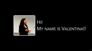 HI!
MY NAME IS VALENTINA!!
1
 
