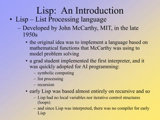 Lisp, An Introduction.ppt